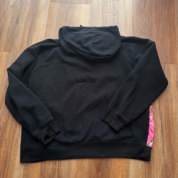 Realtree Pink Camo Hoodie Sweatshirt Hunting Outdoors Deer Logo Pullover • Large - Picture 4 of 6